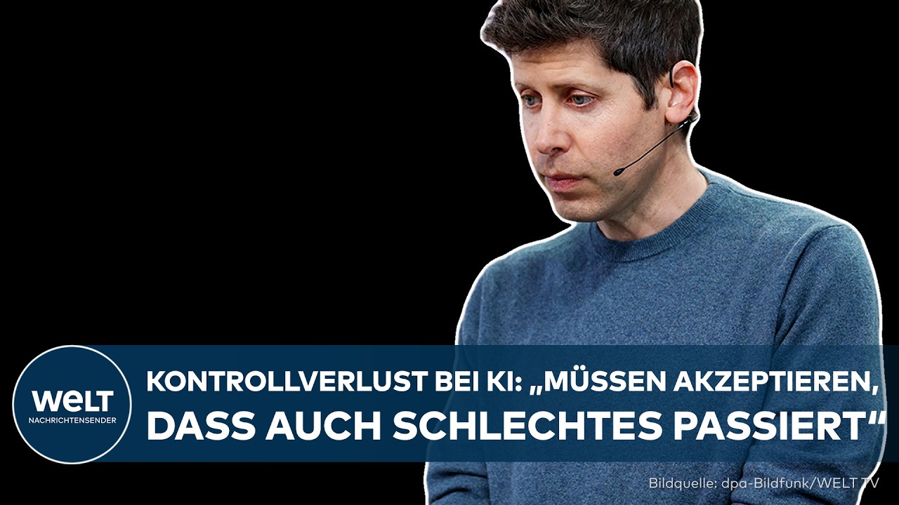 KÜNSTLICHE INTELLIGENZ: OpenAI-Chef Sam Altman wirbt für mehr Risikobereitschaft bei KI