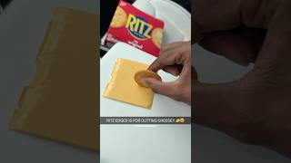 RITZ CRACKERS CEO TOLD ME THIS👨🏻‍💼🧀 #ritz #lifehacks #cheese