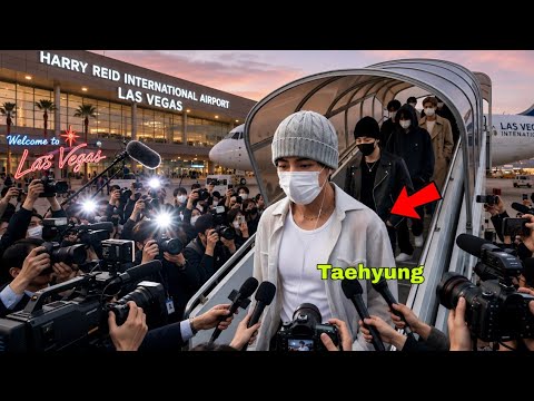 1 minute ago! Taehyung's arrival in Las Vegas was accompanied by more Hollywood stars!