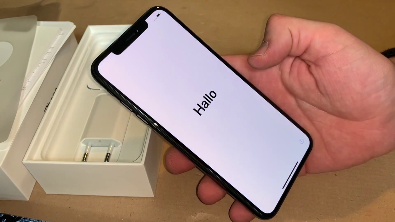 Apple iPhone XS Max 512 GB Space Gray unboxing and instructions