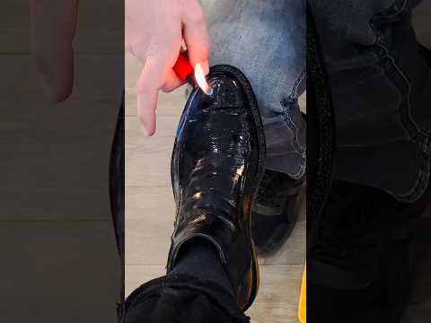 Discover the best Shoe polish with ASMR Sounds  #asmrsounds #restoration #asmr #shoecleaning