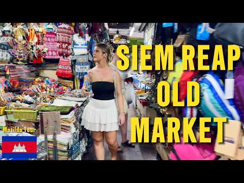 Shopping Like a Local in Cambodia | Old Market Siem Reap Tour | Cambodia🇰🇭 4K 2025
