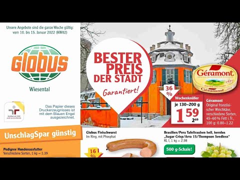 🛒 Globus Katalog Prospekt 10. bis 15. Januar 2022 - Neuigkeiten, Angebote Deutschland 🇩🇪