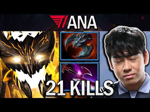 Shadow Fiend Dota 2 Gameplay T1.Ana with 21 Kills and Silveredge