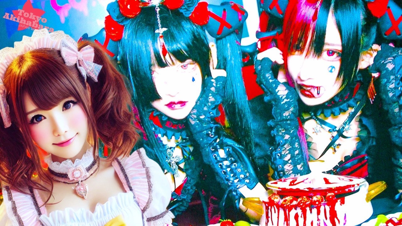 Tokyo Akihabara 🐶 Gothic Maid Town 💖 4K Nonstop 1 Hour