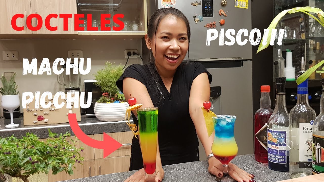 2 Cocteles con Pisco (MACHU PICCHU) | Paradise - preparación sencilla y rápida con pisco🍹😋