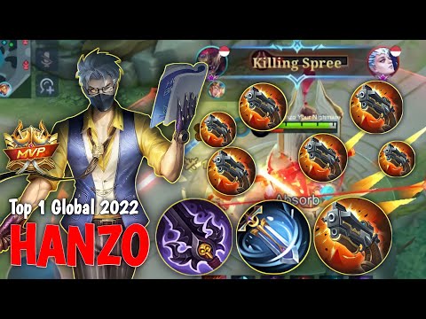 INTENSE GAME! JUNGLE HANZO VS PRO JUNGLE ALUCARD | HANZO TOP 1 GLOBAL GAMEPLAY 2022 - MOBILE LEGENDS
