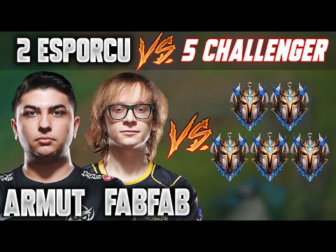 (CLICKBAIT DEĞİL!) İMKANSIZI BAŞARABİLECEKLER Mİ? 2 ESPORCU vs 5 CHALLENGER! SUP ARMUT / FABFABULOUS
