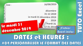 Comment modifier l&#39;affichage d&#39;une date (format date) sur Excel