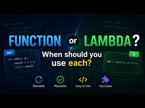 Python Function Vs Lambda Complete Difference Explained With Examples
