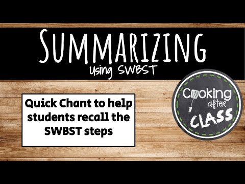 Swbst Summarizing Chant