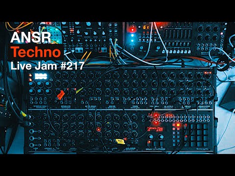 ANSR - Techno Live Jam - 217 with Erica Synths Techno System + Eurorack Modular Synth