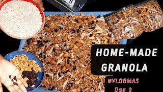 HOMEMADE GRANOLA FROM|| HOW TO||WEIGHT LOSS || Simple and Easy Method| VLOGMAS DAY 3| The Amazon Deb