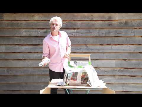 Part of a video titled Ikea hack: upcycle an Ikea step stool with PlastiKote spray paint - YouTube