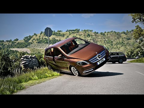 BeamNG Drive - Crossroad Car Crashes #7