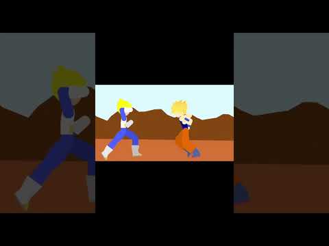 Goku vs Vegeta| animation #dragonball #goku #sticknodes #vegeta