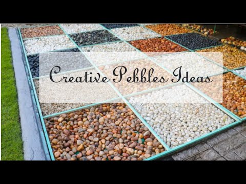 Multicolor pebble stone colored pebbles