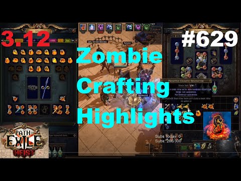 MY INSANE CRAFTING HIGHLIGHTS FOR ZOMBIE GEAR in 3.12 Heist League - 629