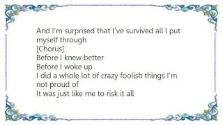 Brad Martin - Before I Knew Better Lyrics