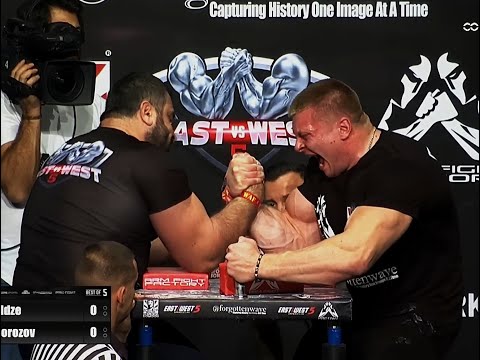 Artyom Morozov vs Revaz Lutidze 3-1. Armwrestling