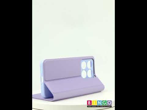 Миниатюра изображения товара Чехол-книжка Bingo Magnetic для Xiaomi 14T (фиолетовый)