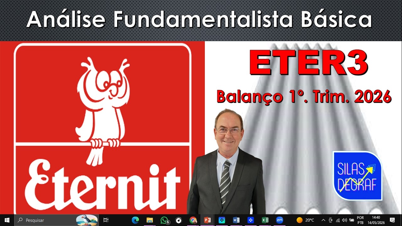 ETER3 - ETERNIT S/A. ANÁLISE FUNDAMENTALISTA BÁSICA. PROF. SILAS DEGRAF. 1o. TRIM. 2026