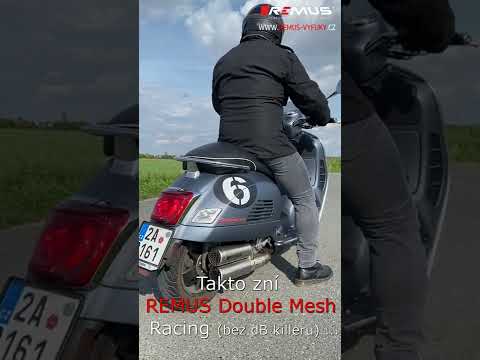 REMUS RACING DOUBLE MESH - Piaggio Vespa GTS 300 Super Euro 5 #vespa #vespagts300 #gts300 #piaggio