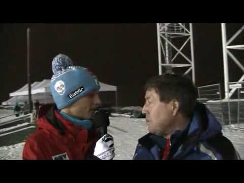 Skisprung TV - Gregor Schlierenzauer interviewt Dirk Thiele - 04.12.2009 nach der Qualifikation