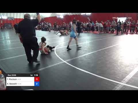 38 Kg Rr Rnd 3 - Tyler Paulson, LaCrosse Area Wrestlers Vs Keegan Bassett, Young Guns