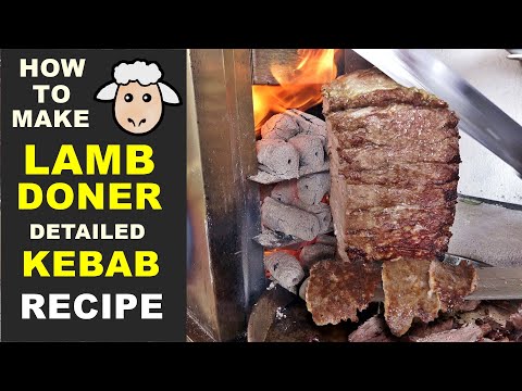 Turkish Lamb Doner Kebab Recipe How to Make doner Sauce Iskender Lavash Wrap