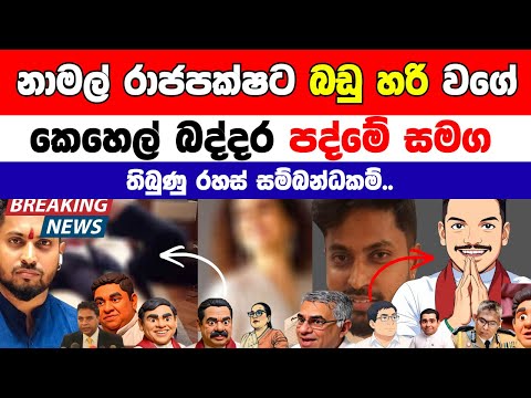 නාමල් රාජපක්ෂට බඩු හරි වගේ / කෙහෙල් බද්දර පද්මේ සමග තිබුණු රහස් සම්බන්ධකම්...