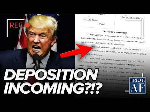 Trump RUNS SCARED as DEPOSITION TRAPS Him?!?!