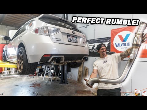 STI Gets the PERFECT Subaru Exhaust Rumble! *Cobb Downpipe Install*