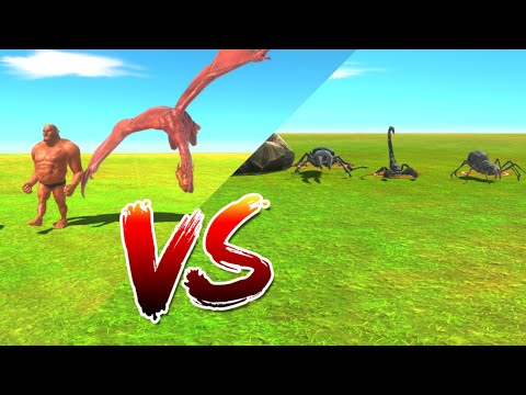 FANTASY Team vs GIANT INVERTEBRATES Team - Animal Revolt Battle Simulator ARBS