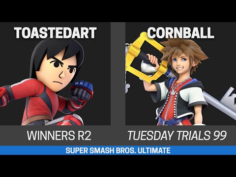 Tuesday Trials 99 SSBU Winners R2 - ToastedArt (Mii Brawler) vs Cornball (Sora)