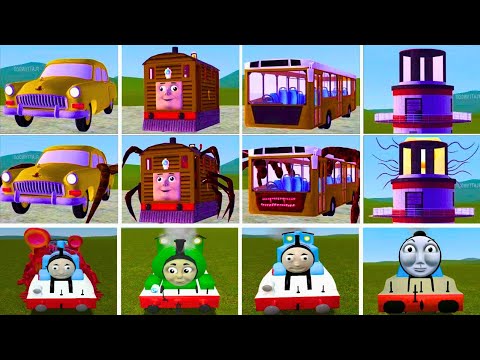 EVOLUTION OF MONSTERS HOUSE OF HEAD, CAR EATER, BUS EATER, CHOO CHOO CHARLES, TRAIN EATER (GMOD)