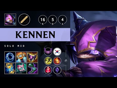 Kennen Mid vs Orianna - KR Master Patch 25.09