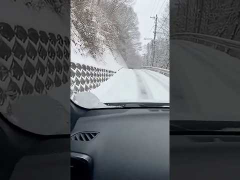 【絶望】逃げ場なし。雪道から対向車が突っ込んできた 😱 No Escape! Car Slides into Me on Icy Road