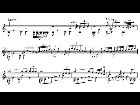 Astor Piazzolla - Verano Porteño for Guitar (Arr. Sergio Assad) - Score video
