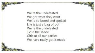 Iggy Pop - Undefeated Lyrics