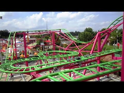 Front row point of view footage of FunCoaster