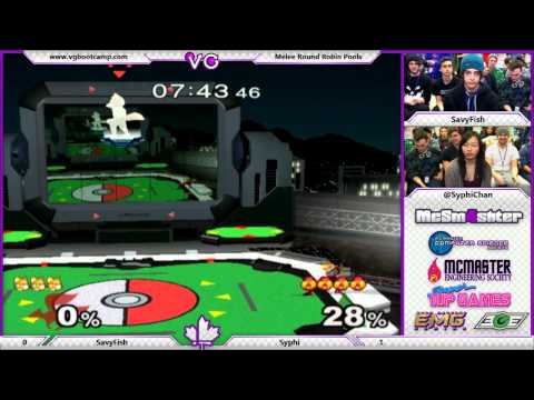 McSmashter 4 - Syphi (Sheik) Vs. SavyFish (Fox) SSBM Round Robin Pools - Melee