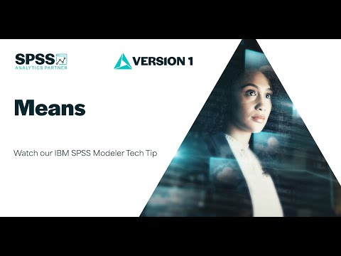 Means in IBM SPSS Modeler