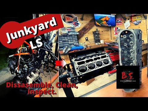 Disassemble, inspect, and clean my junkyard LS