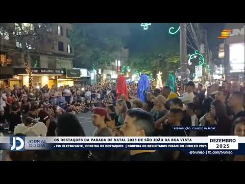 OS DESTAQUES DA PRIMEIRA PARADA DE NATAL 2025 DE SÃO JOÃO DA BOA VISTA