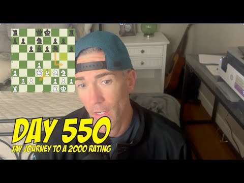 Day 550: Playing chess every day until I reach a 2000 rating