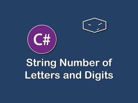 string number of letters and digits in c