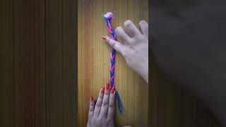 Woolen bracelets | Rakhi Friendship Band DIY |Wool Bands Easy |#shorts #braceletmaking #woolenrakhi