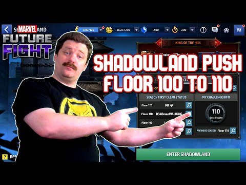 SHADOWLAND FLOOR 100 TO 110 | MARVEL FUTURE FIGHT