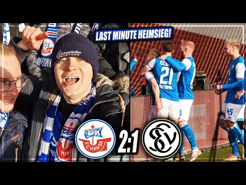 DIE ERLÖSUNG! LAST MINUTE HEIMSIEG ESKALATION STADIONVLOG: Hansa Rostock - Elversberg Stadion Vlog